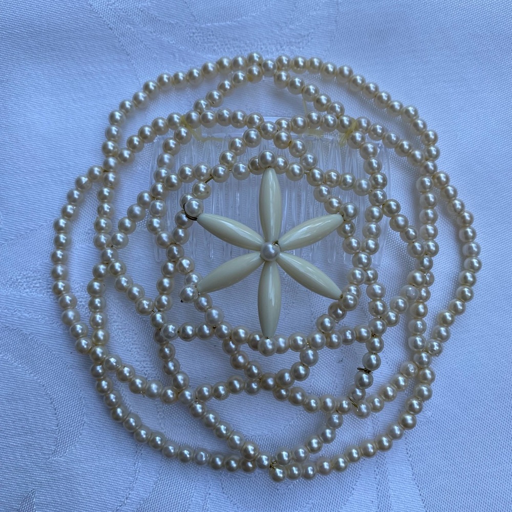 New handmade beaded flower design kippah judaica